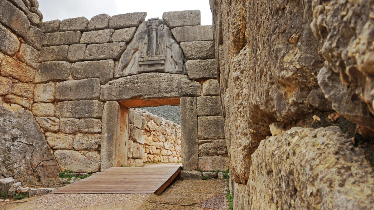 Das Löwentor ist der Eingang zur Festung von Mykene