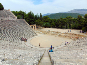 Das prachtvolle Theater von Epidauros.